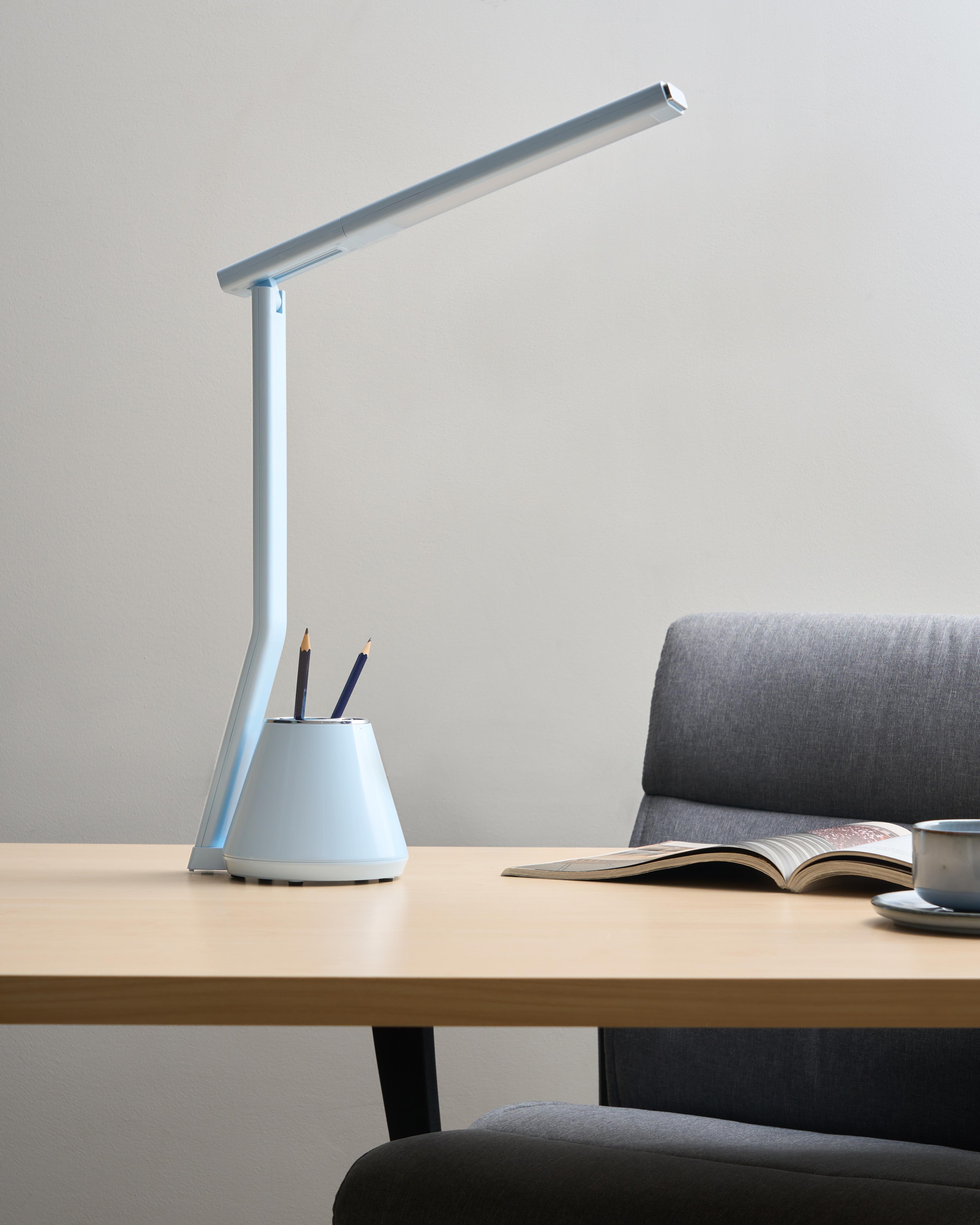LED bureaulamp DENEB met dimmer Lichtblauw