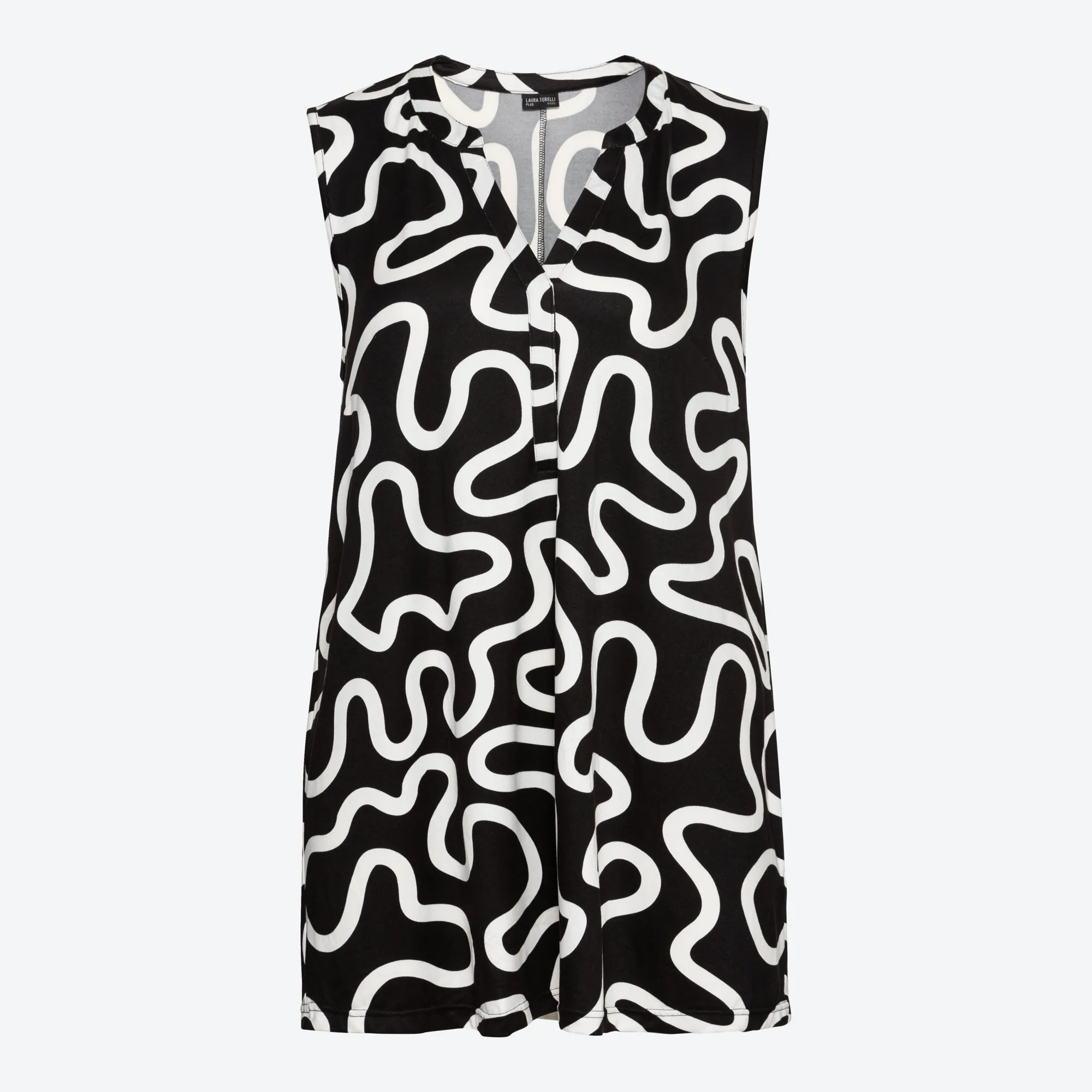 Damen-Top mit Trend-Muster, große Größen