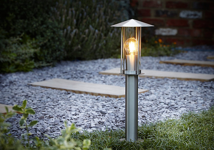 Borne Blooma Chignik chrome H.50 cm IP44