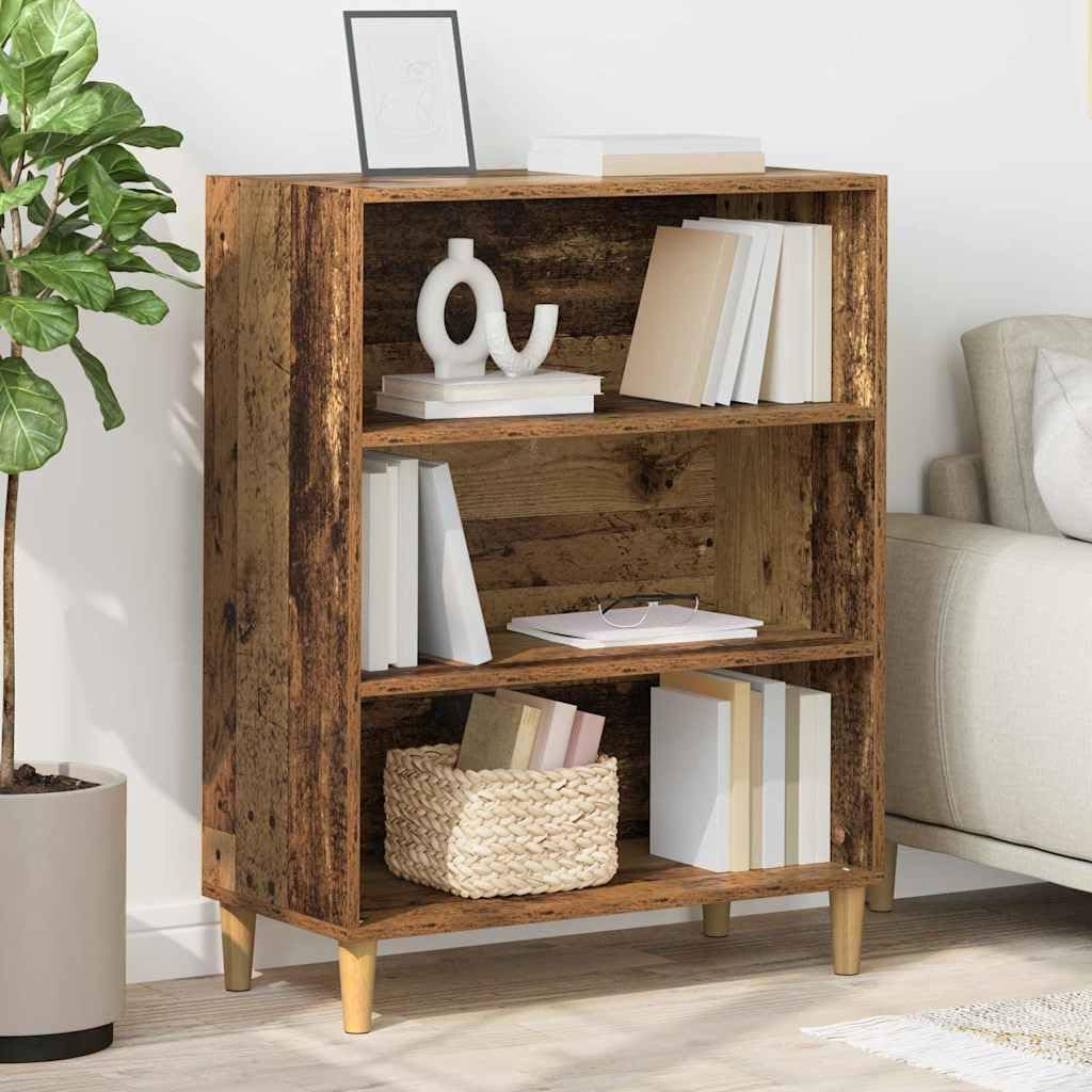 Sideboard Altholz Optik, Holzwerkstoff Kommode 69,5x32,5x90cm, Wohnzimmer Flurschrank mit viel Stauraum, Aufbewahrungsschrank für Esszimmer,