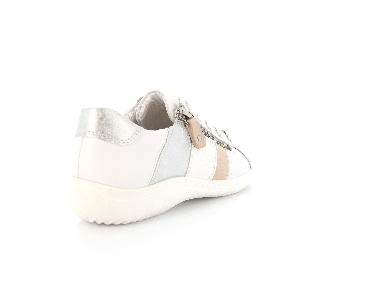 Remonte-D1E00 Cuir Blanc Beige