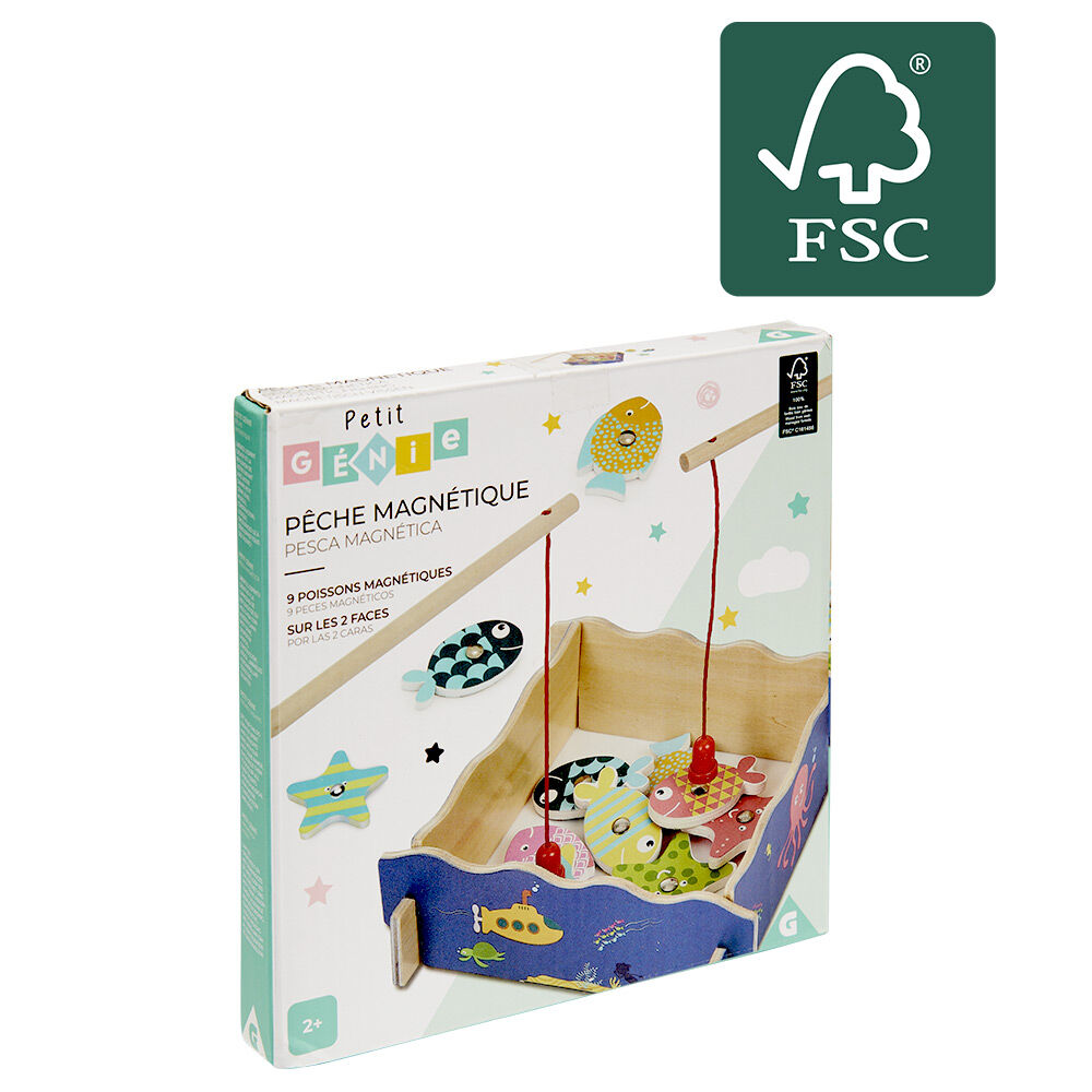Jeu de pêche magnétique en bois certifié FSC®