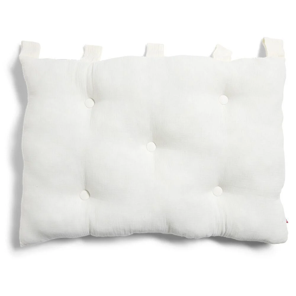 Coussin tête de lit 50x70cm gaze de coton beige