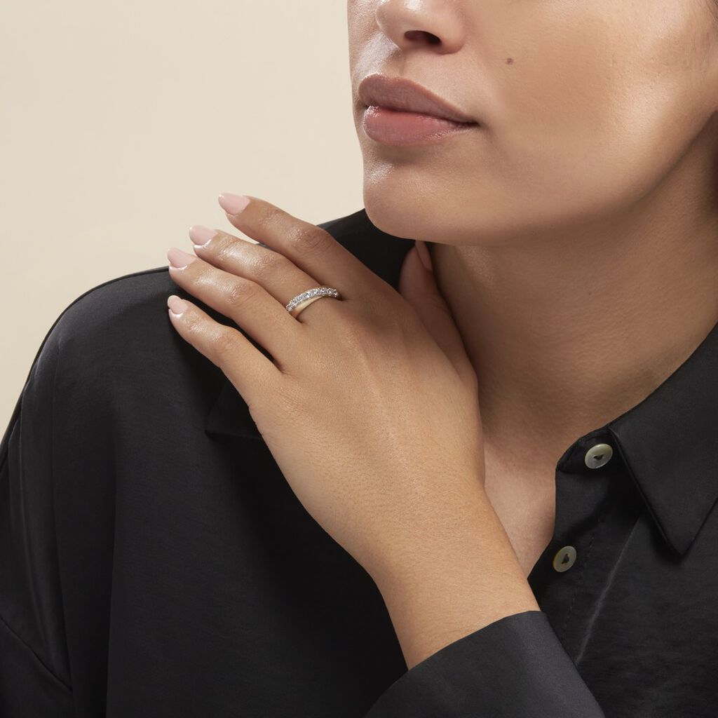 Bague Agostina Or Jaune Oxyde De Zirconium