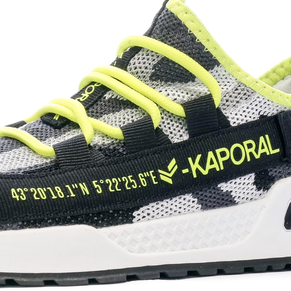 Kaporal Baskets Noir/Grise/Jaune Garçon Kaporal Dofini