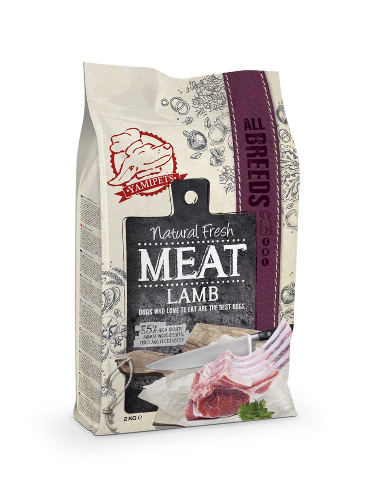 Natural Fresh Meat Adult - Hondenvoer - 2 Kilogram - Lam & rijst