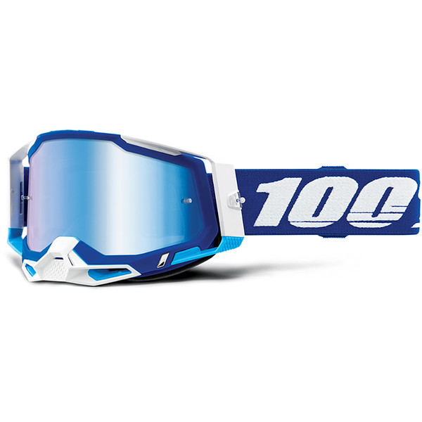 100% - Masque Racecraft 2 - Ecran Iridium Bleu / Blanc / Iridium