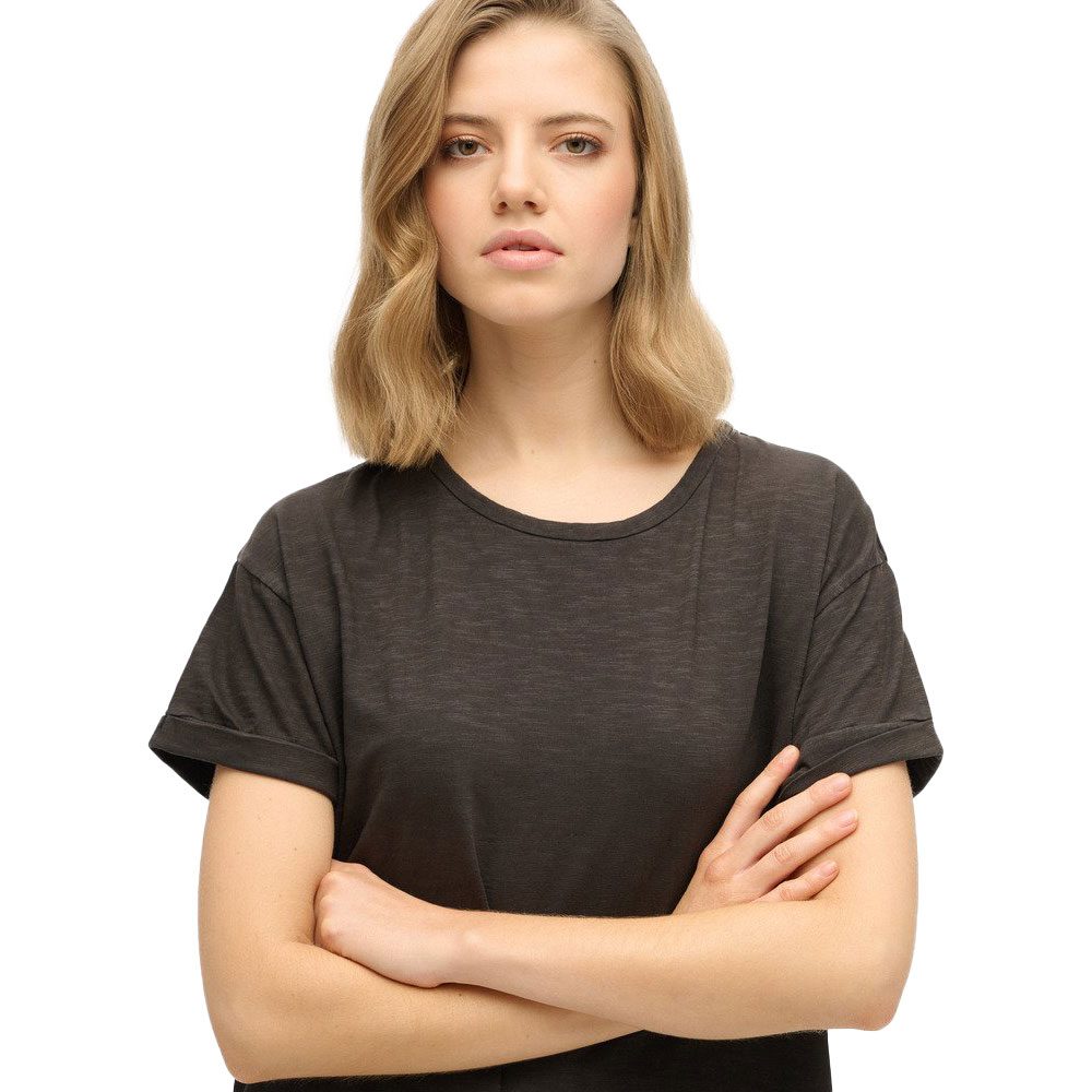 Superdry Midi T-Shirt Kleid Damen black