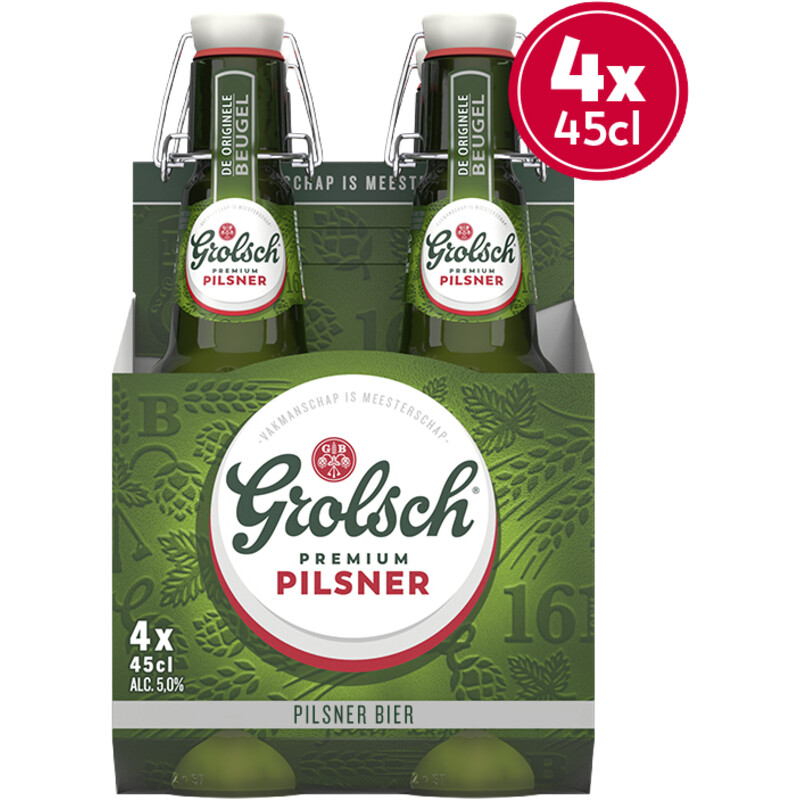 Grolsch Premium pilsner bier beugel 4-pack