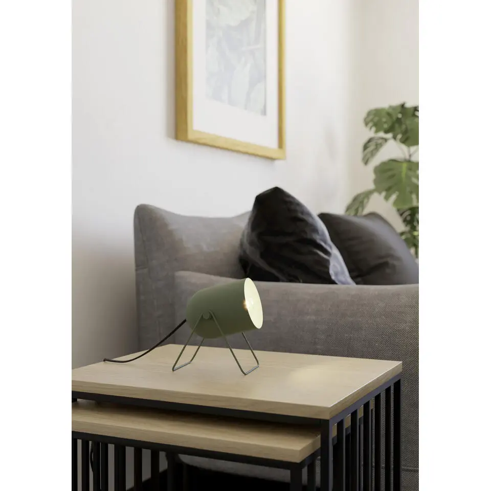 EGLO Tilston Tafellamp - E14 - 14.5 cm - Groen - Kantelbaar