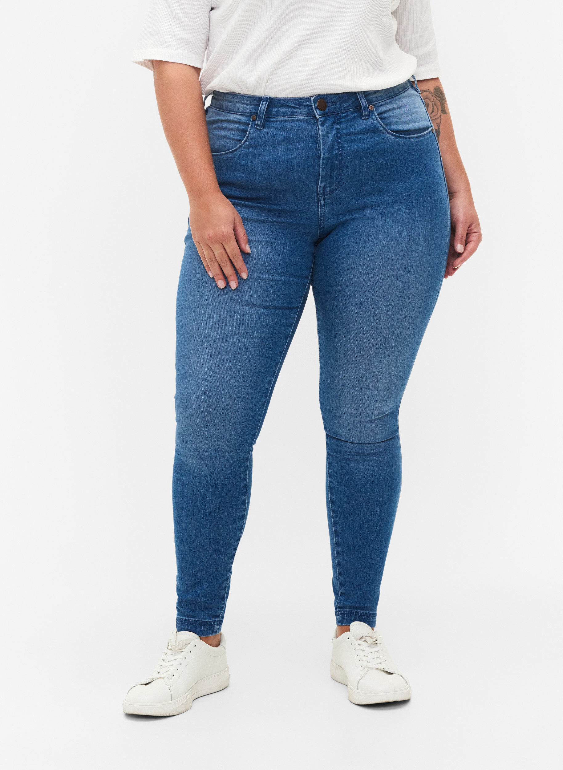 Super slim Amy jeans med høj talje