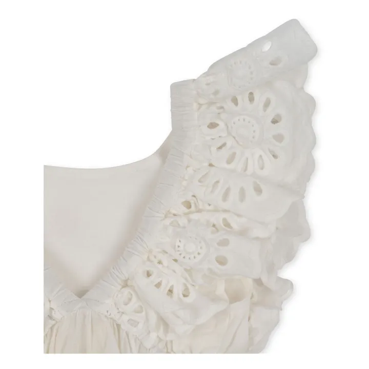 Konges Sløjd Barboteuse Posey Coton Bio | Blanc