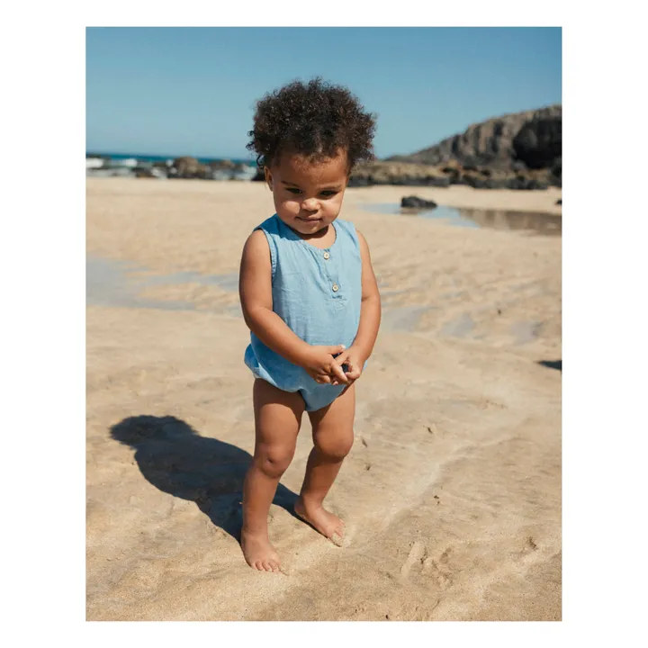 Búho Barboteuse Denim | Bleu jean