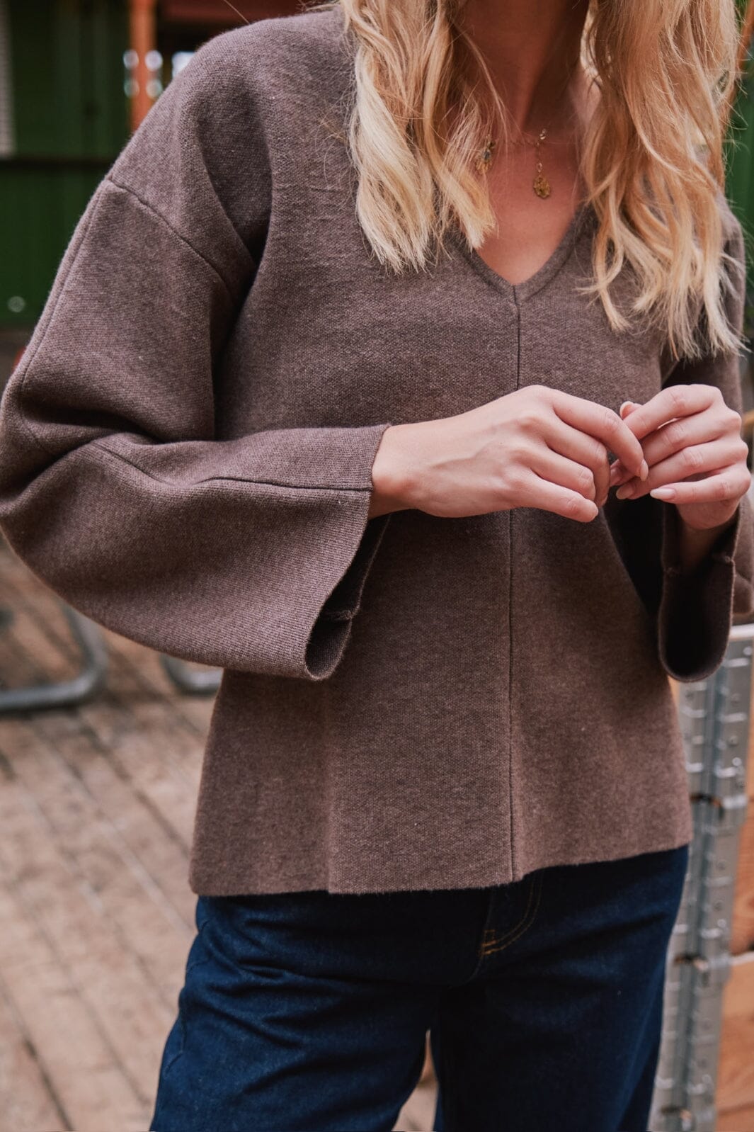 Neo Noir Linda Knit Blouse