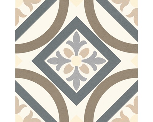 Porseleinen wand- en vloertegel Heritage tacogrijs in 76 verschillende designs 16,5 x 16,5 cm