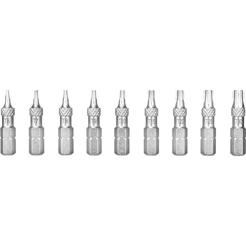 Topeak Torx BitKit 9 Set metallic