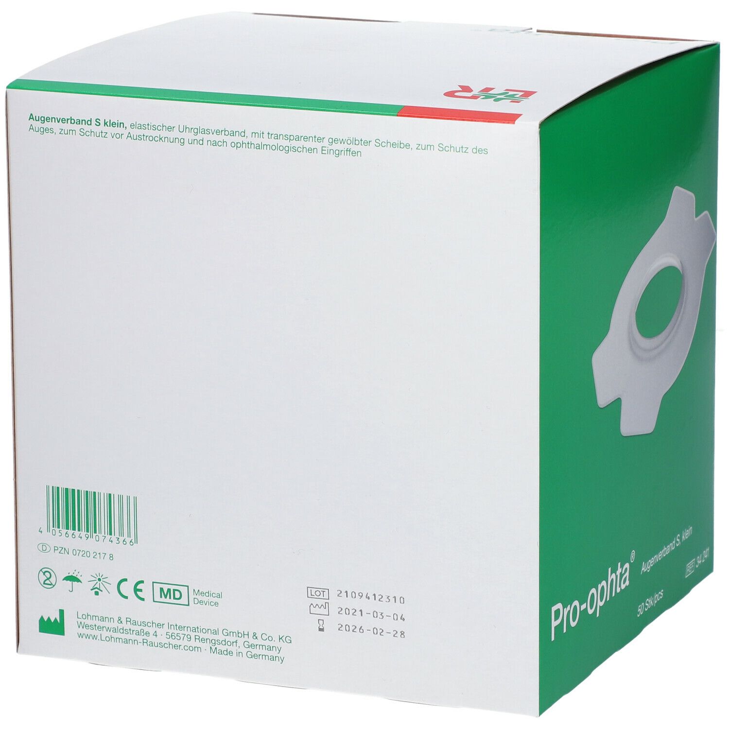 Pro-ophta® Augenverband S klein