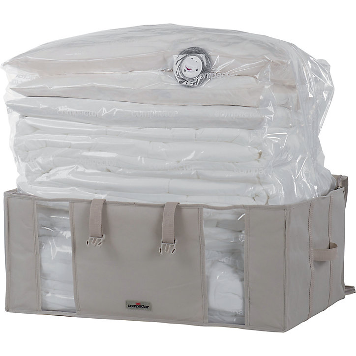 Housse de rangement sous vide Compactor beige 210L