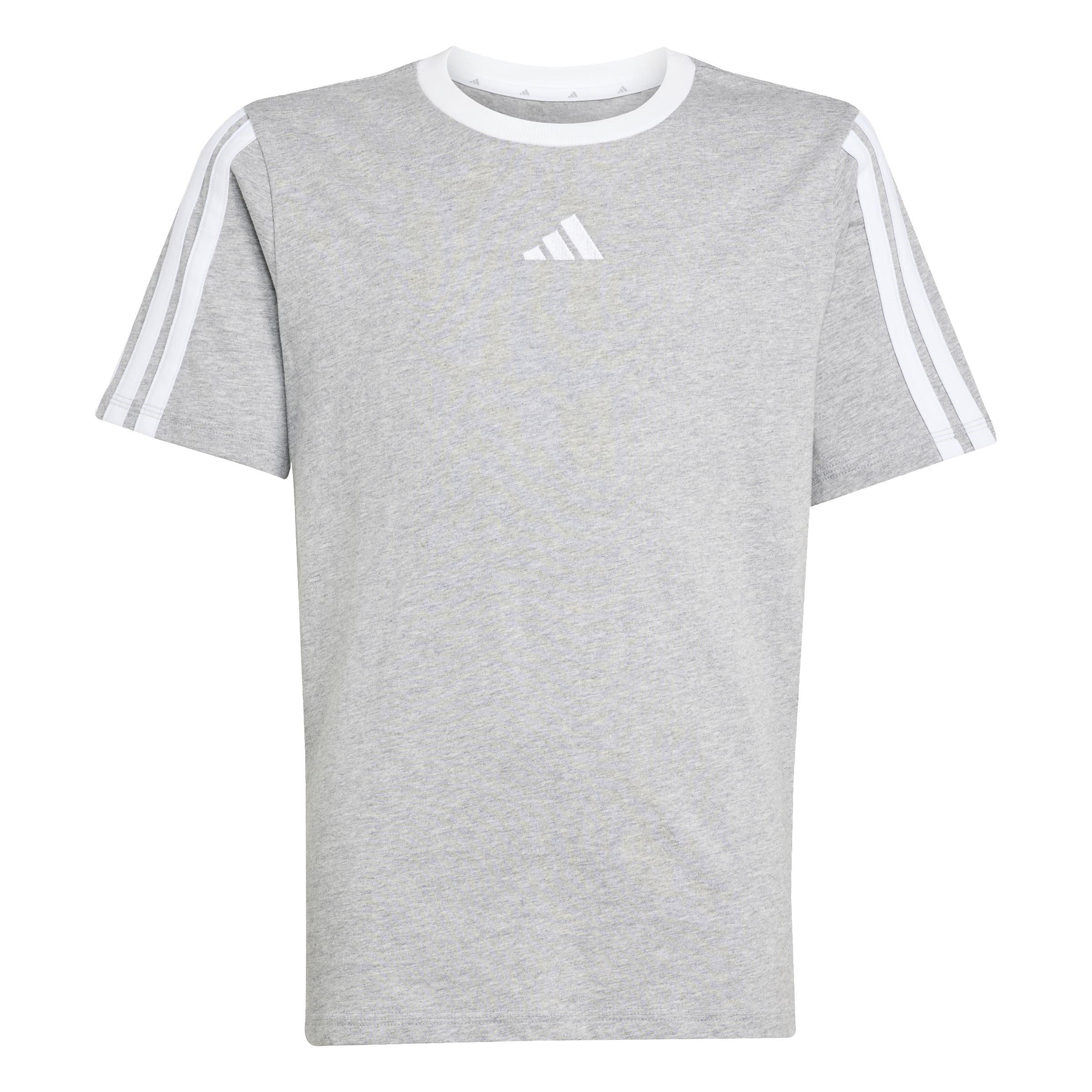 adidas Essentials 3 Stripe T-Shirt Junior Girls