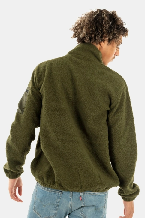 sweat ellesse icaruso 1/2 zip top vert