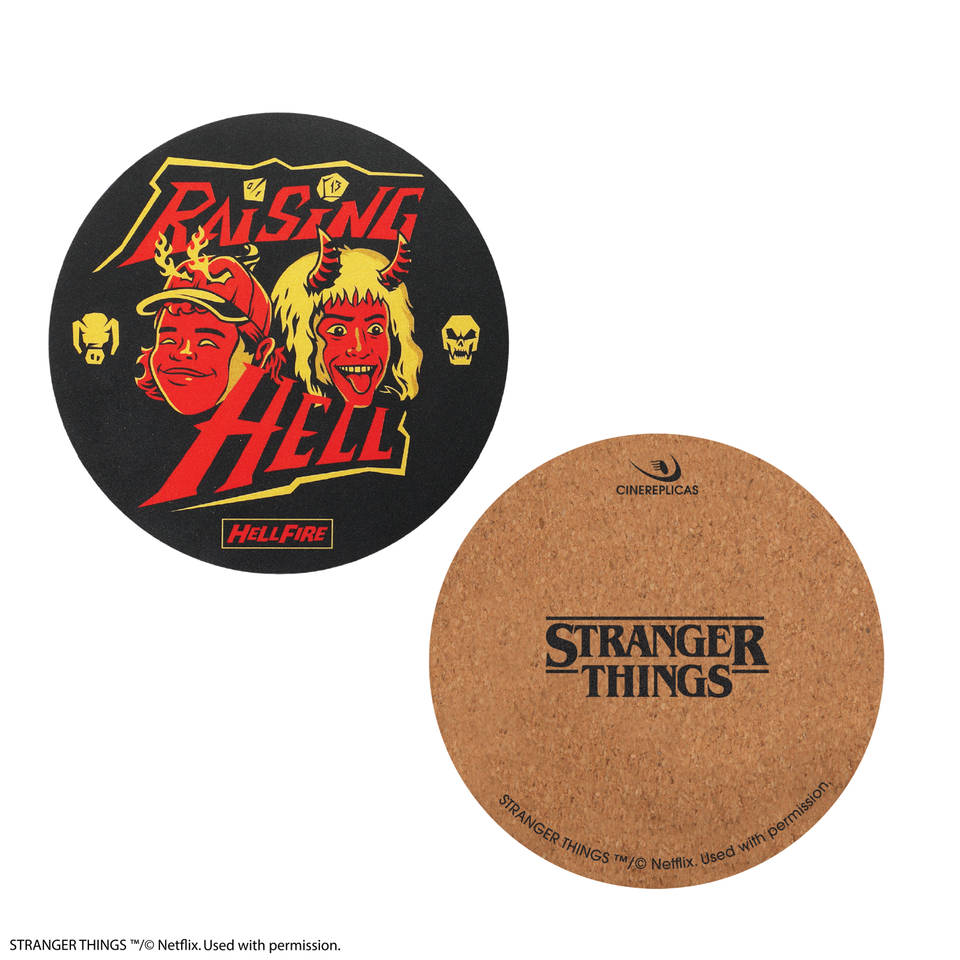 Stranger Things Hellfire Club onderzetters