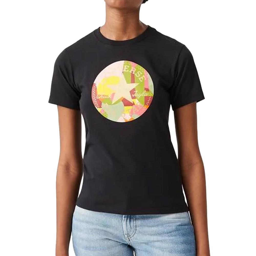 Converse T-shirt Noir Femme Converse 4800