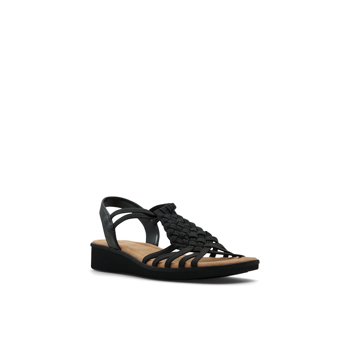 SOLEMATE-Rhalimas-Sandales à bride arrière - Talon plat - Noir