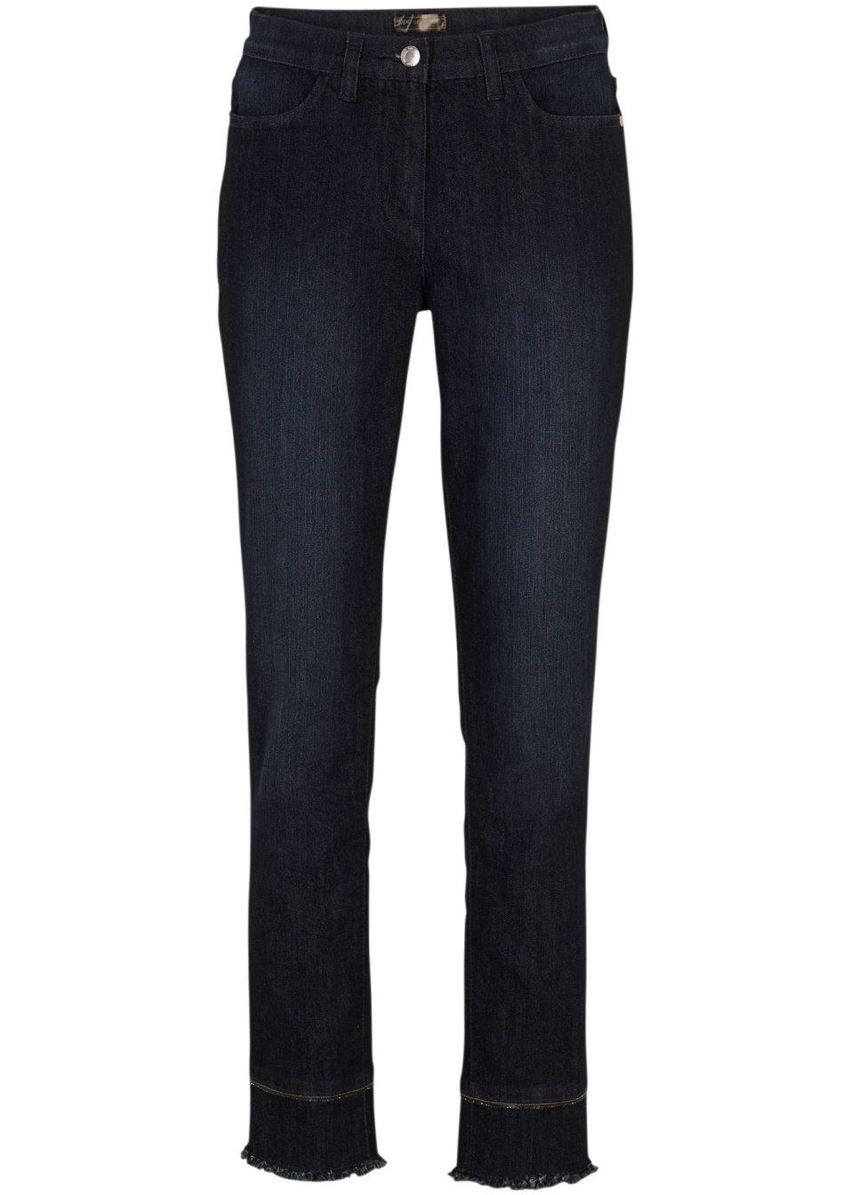 Jean 7/8 extensible avec détails brillants