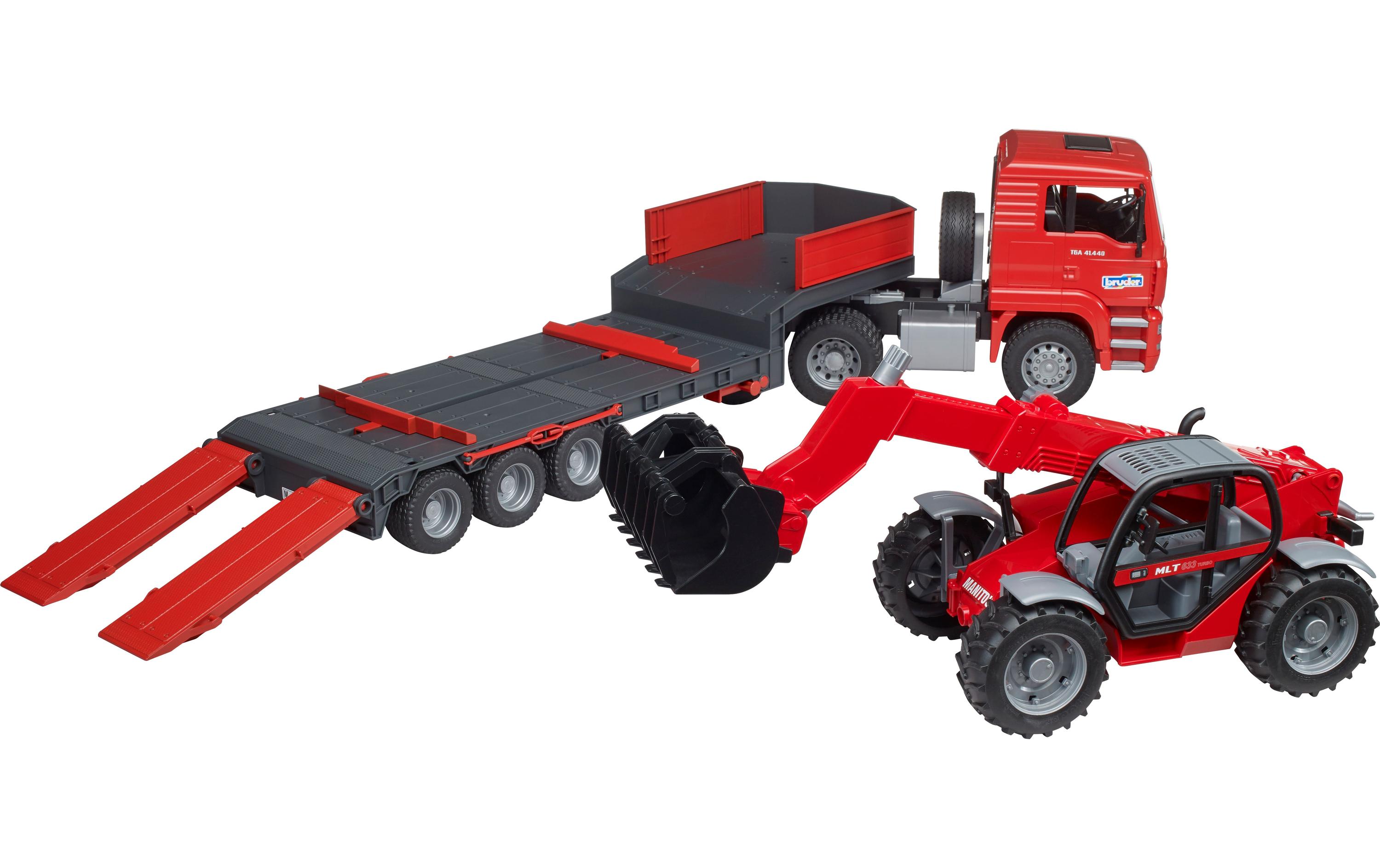 MAN LKW mit TiefladerSpielzeug-LKW
