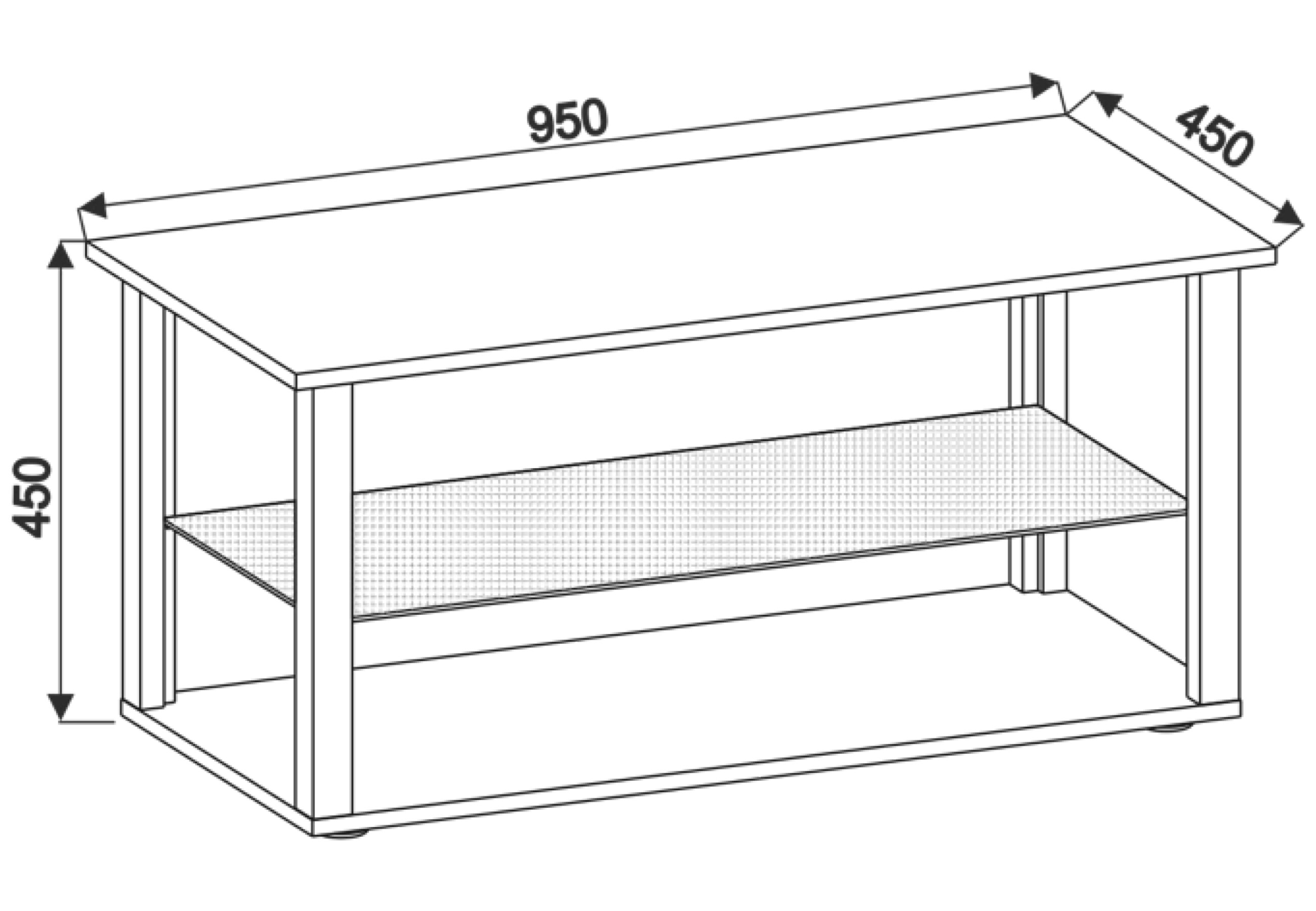 VCM Holz Couchtisch Sofatisch Wohnzimmertisch Beistelltisch Glas Wanilo L