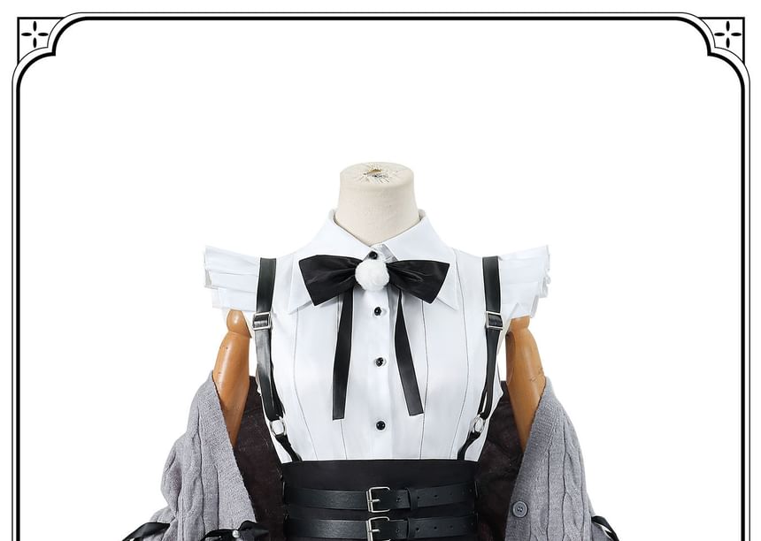 Bloomsoon - Hololive holoForce Tokoyami Towa Cosplaykostuum / Pruik / Set