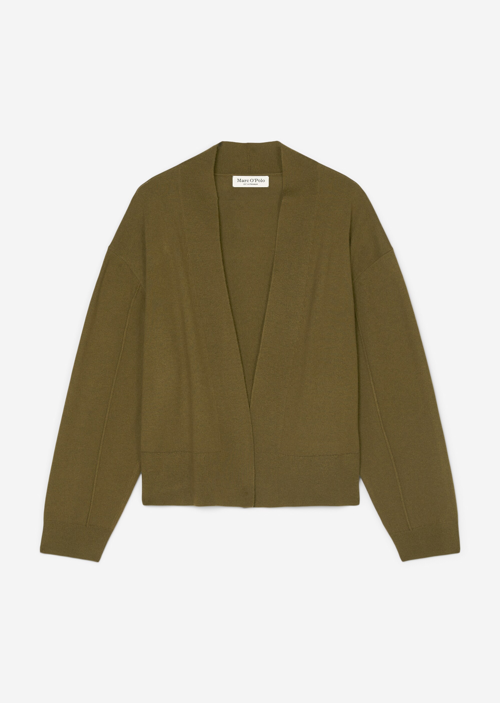 Cardigan loose aus Schurwolle-Viskose-Mix
