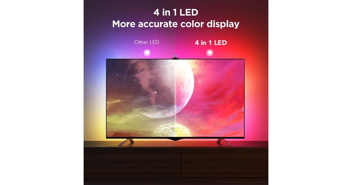 GoveeEnvisual Smart TV Backlight 3S ledstrip  (2.4GHz wifi, Bluetooth, voor 55 - 65 inch tv's)