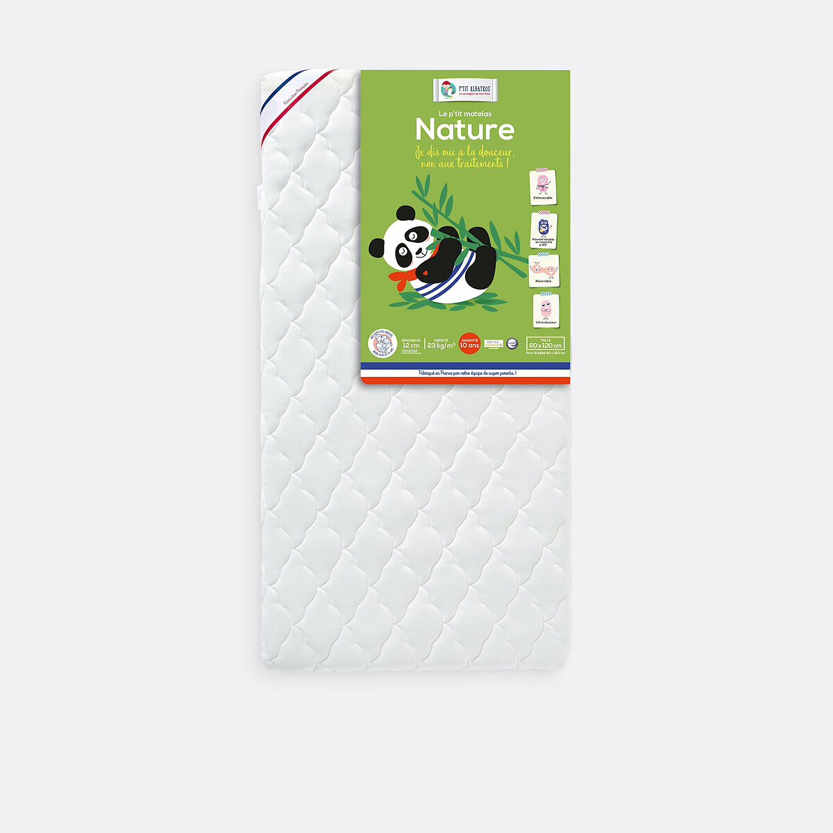 P'TIT ALBATROS<br>Colchão de bebê de bambu