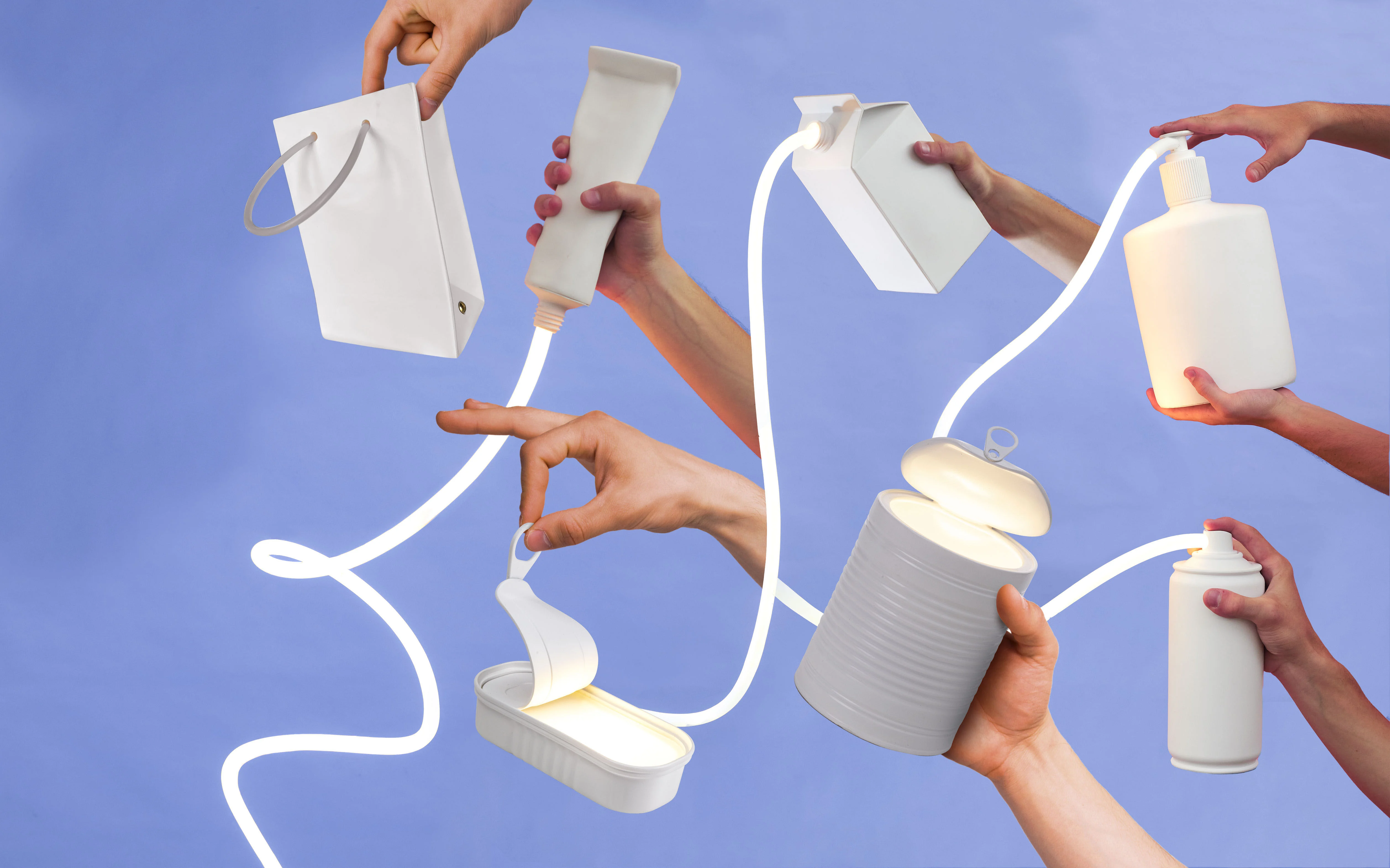 DAILY GLOW - DENTIFRICE LED - Lampe de table | Blanc