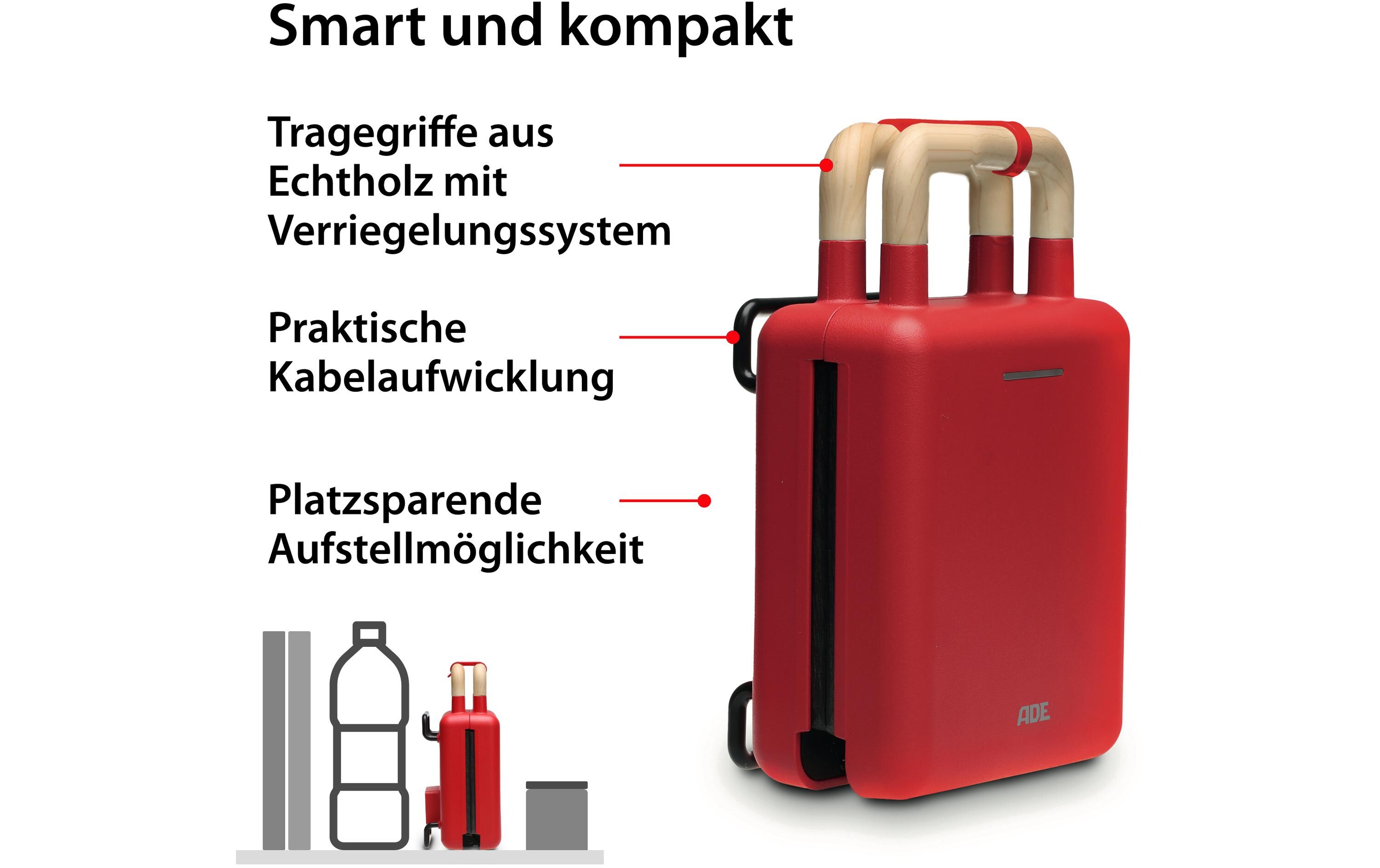 Waffeleisen RotWaffeleisen mit Sandwichmaker