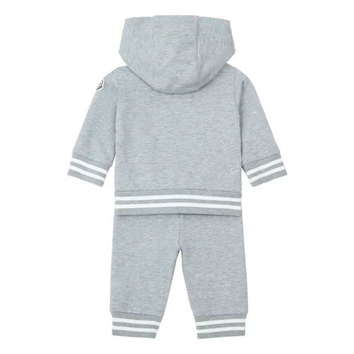 Moncler Ensemble Hoodie et Jogger | Gris chiné