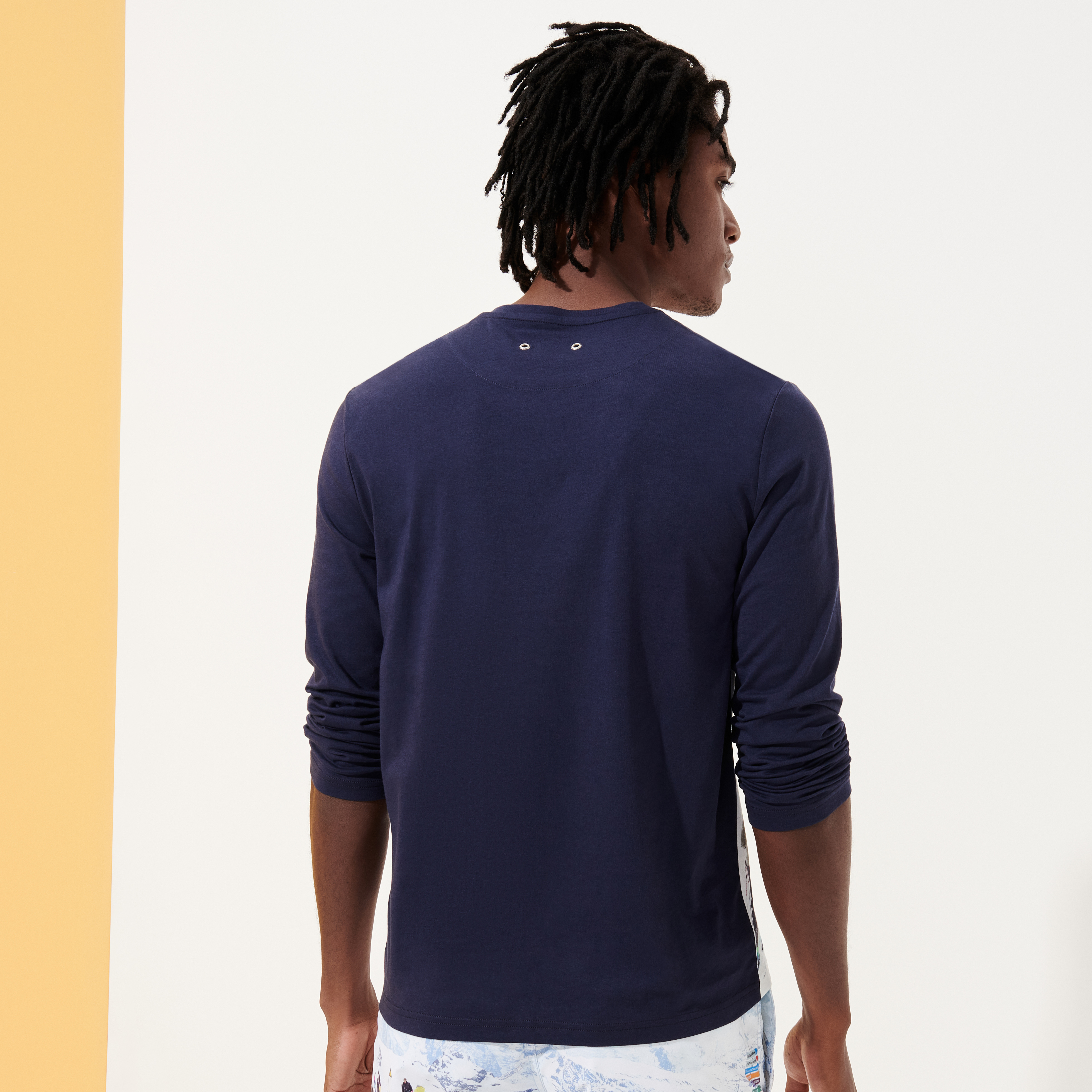 T-shirt manches longues homme Ski- Vilebrequin x Massimo Vitali