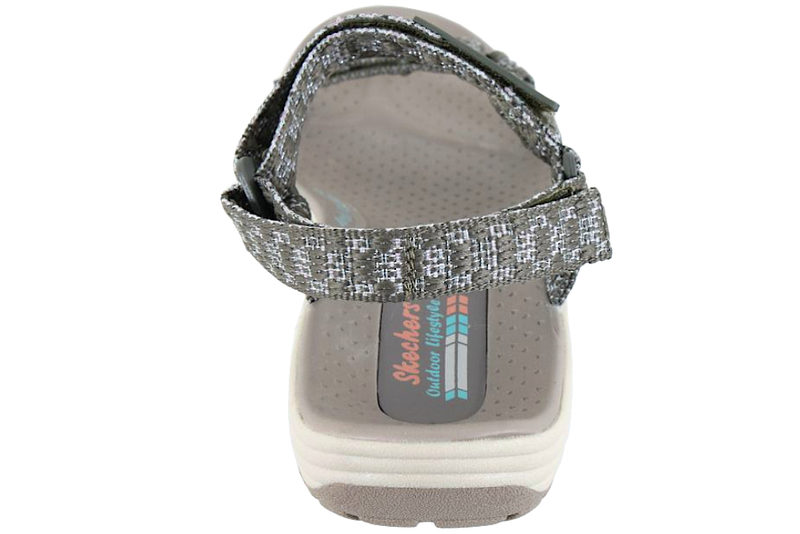SKECHERS REGGAE CUP - MY BESTIE SANDAL I GRØNT TEKSTIL