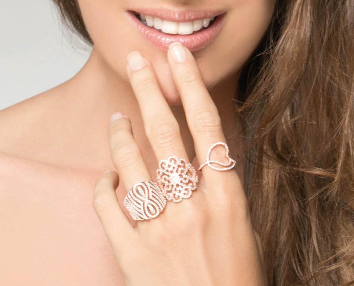 Bague Argent Infini Rose