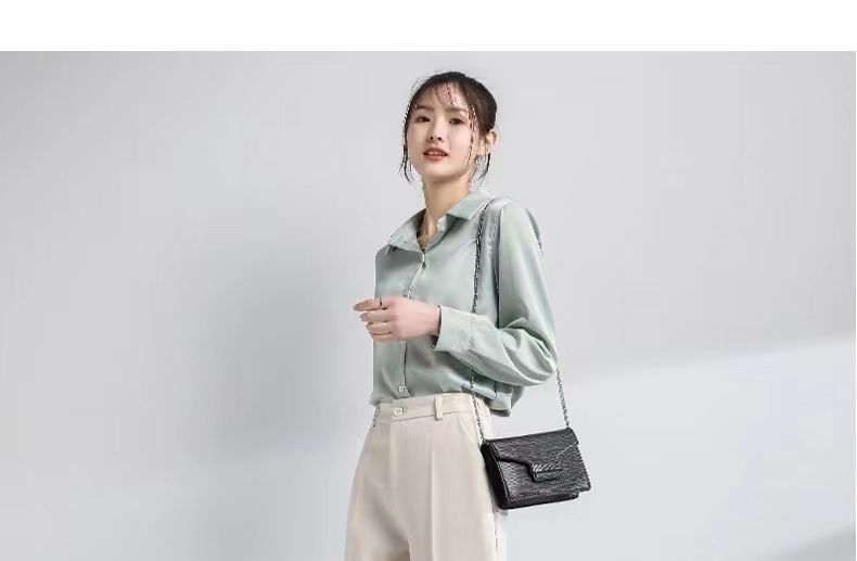 Ingrath - Hoge taille effen cropped taps toelopende broek