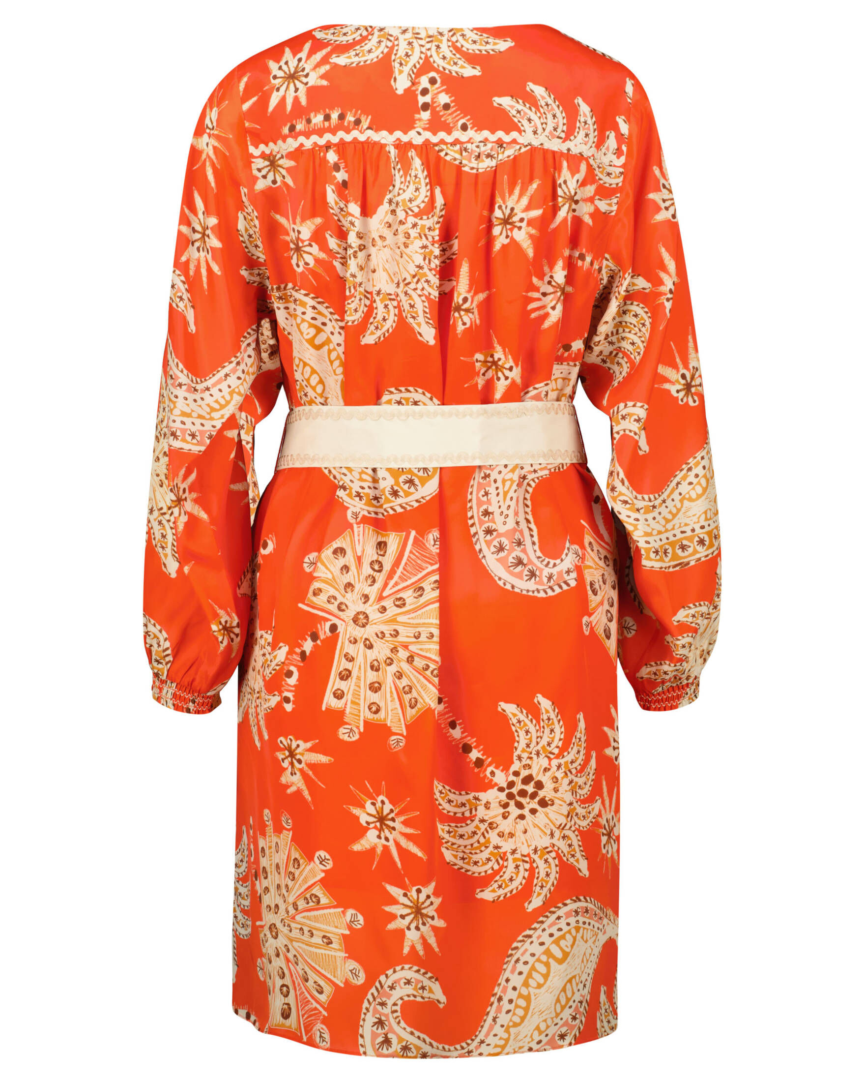 IVI Collection| Damen Kleid mit Seide PALM VIBES DRESS