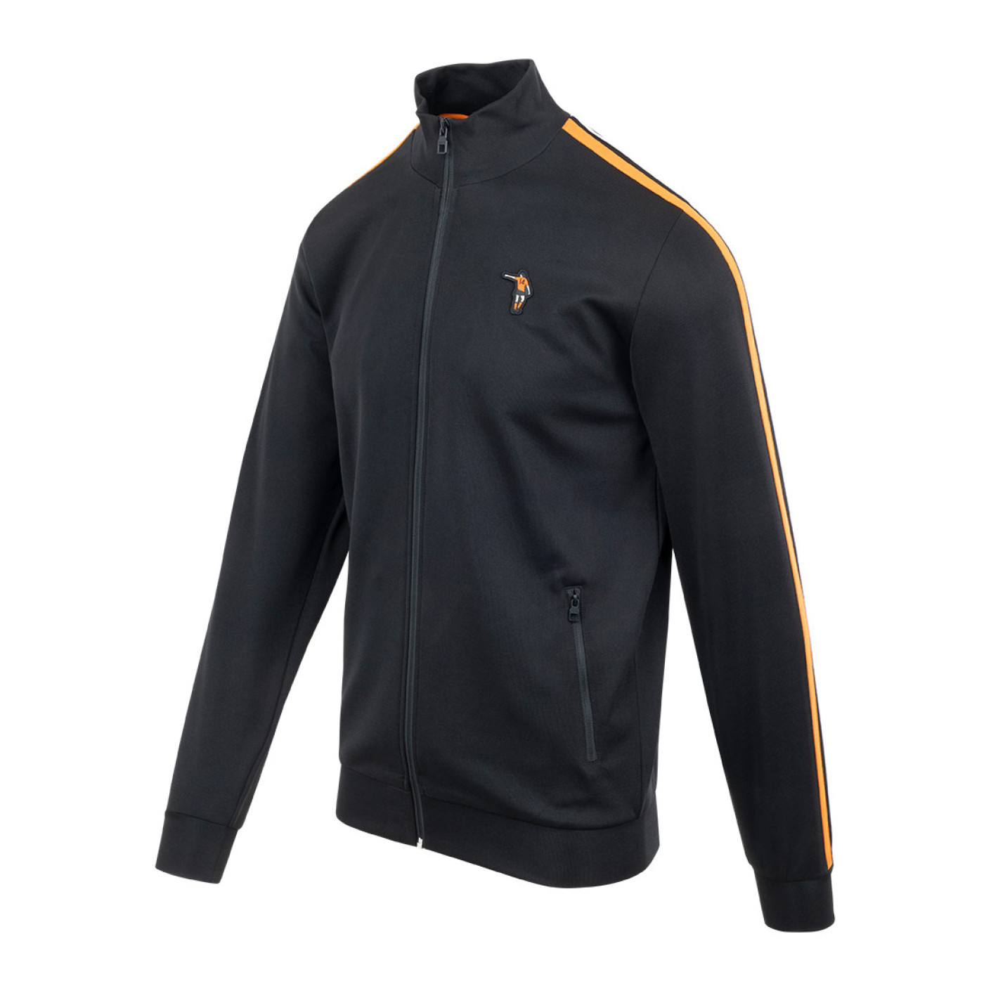 Cruyff Dos Rayas Trainingsjack Zwart Oranje Wit