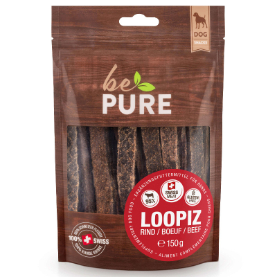bePure Hundesnack Loopiz Rind 150g