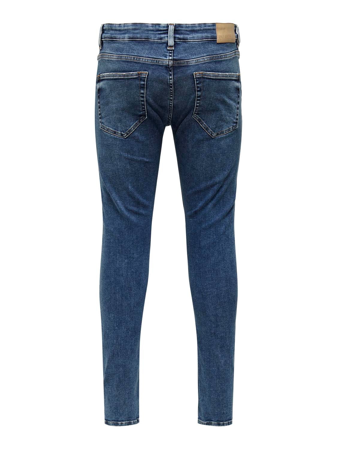 ONSWARP Niedrige Taille Skinny Fit Jeans Medium Blue Denim