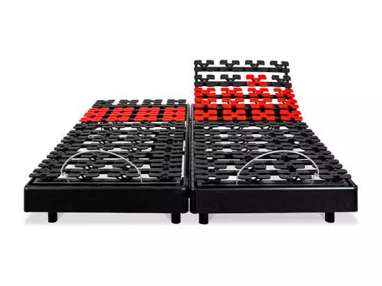 BELLECOUR LITERIE | Jeu de 2 sommiers électriques SUPERFLEX 160x200 cm | Plots