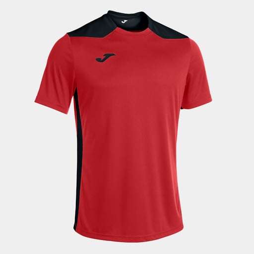 Camiseta de manga curta Joma Championship Vi Rojo Negro