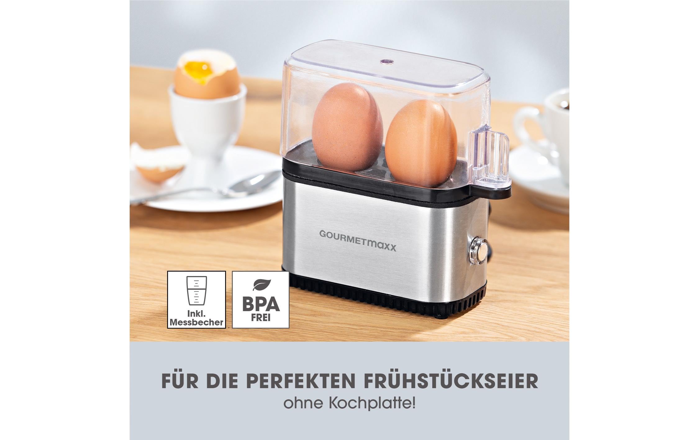 Eierkocher Kompakt 2.0 Silber, 2 EierKompakter Eierkocher