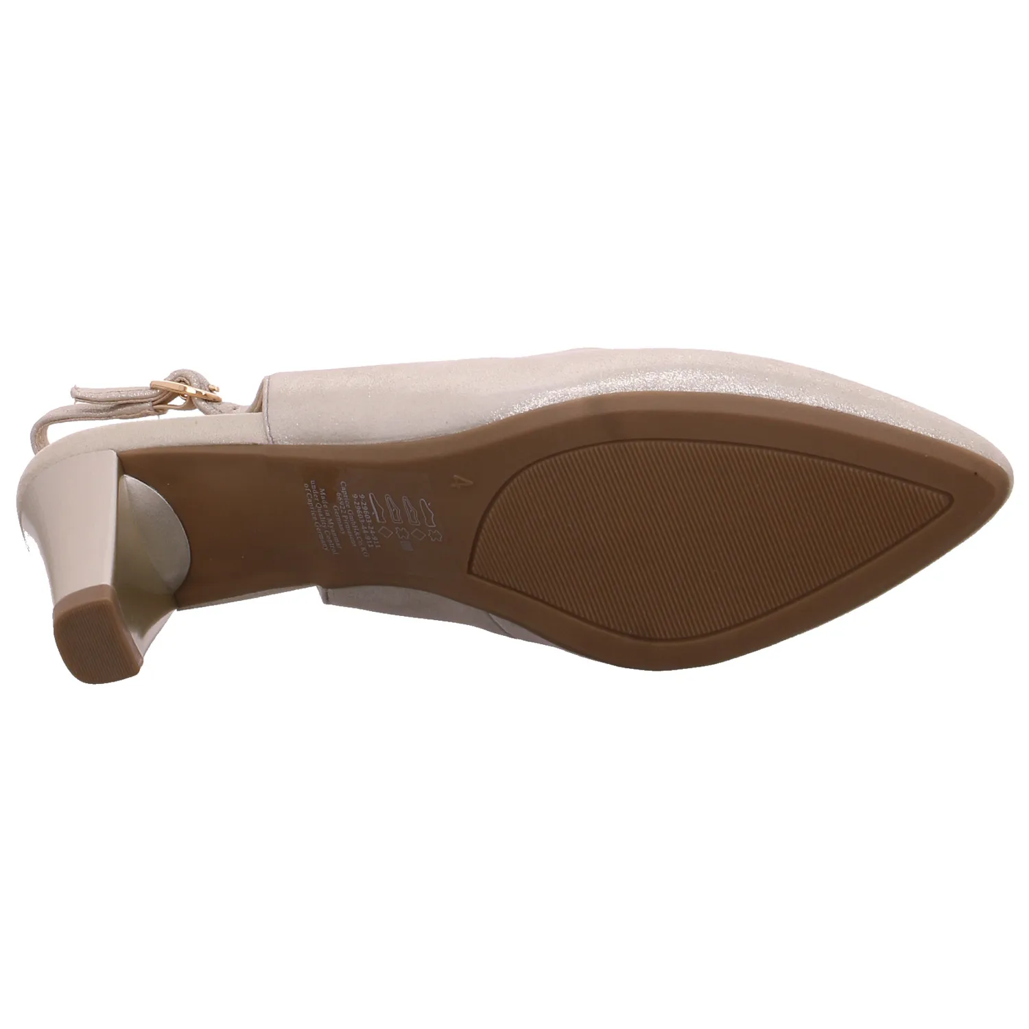 CAPRICE Slingpumps Beige Leder