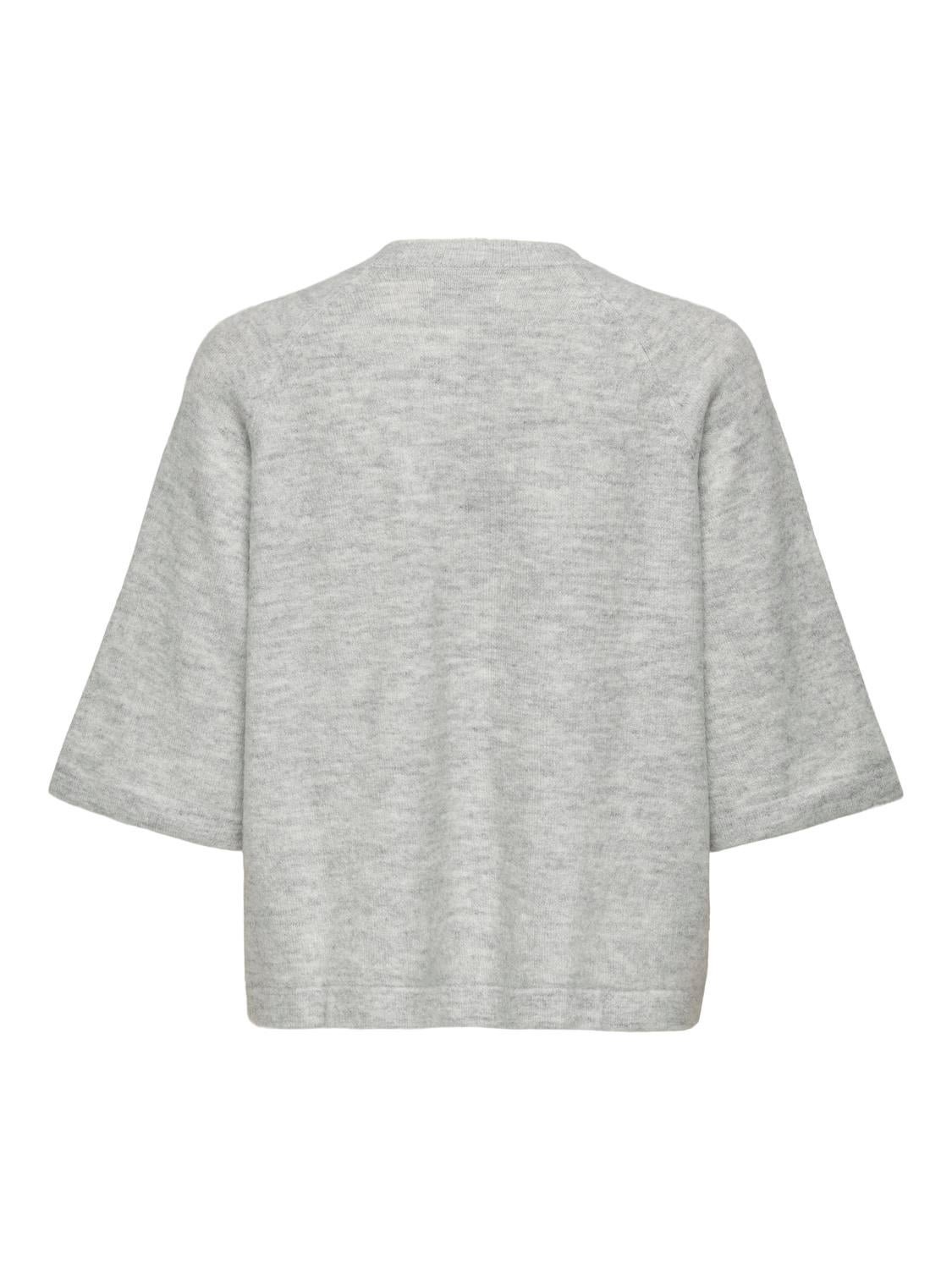 ONLSIMONI Strickpullover Light Grey Melange